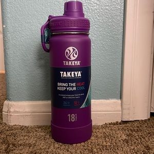 Takeya purple water bottle